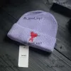 Designer Ami Wool Knit Hat For Ladies Beanie Cap Winter Classic Woven Warm Men's Hat 377