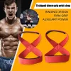 Lifting Padded Figure 8 Deadlift Training Straps Breathable Wrist Protection Straps Antiskid Multifunctional Lightweight for Gym Fitness