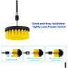 Cleaning Brushes New 12 Pcs Electric Drill Brush Kit Scrubber Cleaning For Carpet Glass Car Kitchen Bathroom Toilet Tools Household Dr Dhtig