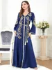 Etnische Kleding Marokko Jurk Vrouwen 2024 Ruche Moslim Abaya Mode Dubai Abaya Borduren Gordel Kaftan Elegante Feestjurken Vestidos