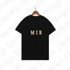 Дизайнер A Miri Мужская футболка Женская футболка Пара Уличная мода Брендовая рубашка с принтом Amirs с коротким рукавом Повседневная свободная мужская футболка Amiry с круглым вырезом Размер S-XL