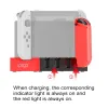 Stativ 4 i 1 PG9186 Game Controller Charger Dock Stand Station Holder för Nintendo Switch JoyCon Game Console med indikator