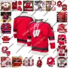 College Hockey Wears Wisconsin Badgers Stitched Hockey Jersey 16 Tarek Baker 17 Jake Martin 18 Owen Lindmark 19 Brock Caufield 20 Josh Ess 21 Carson Bantle 23