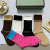 2023 Designer Mens Wolf Casual Tiger Pure Cotton Sports Winter Hafdery Socks Polet Box