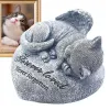 Gravestones Cat Memorial Stones Cat Status For Garden Funerary And Pet Memorial Tombstone Backyard Grave Markers For Honor Furry Friend