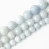6/8/10mm AAA Celestite perles pierre naturelle ronde perles d'espacement en vrac pour la fabrication de bijoux bricolage cadeau bracelets à breloques accessoire 15 240220
