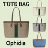 Borsa firmata Borsa tote Ophidia Elementi classici iconici con profili in pelle intrecciata Borse a tracolla con accessorio per lettera Fettuccia rossa e verde Borse di grande capacità