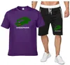 Costume de course imprimé pour hommes, vêtements de sport de football, T-shirt à manches courtes, short, 2 ensembles, nouvelle collection d'été