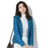 Parka's Korte stijl donsjack voor dames. Nieuwe dunne, slanke Koreaanse versie van witte eendendons, mode plussize warme jas
