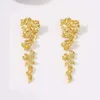 New Fashionable Elegant Simple and Casual Style, Metal Flower Personalized Earrings, Yiwu Jewelry for Women