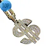 Custom Moissanite Pendant Passes Diamond Tester Letter 925 Name Chain Iced Out Pendant Necklace Men