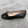 Casual Schuhe Frühling Mode Runde Kappe Frauen Wohnungen Bogen Damen Weiche Leder Loafer Einzigen Sommer Ballerinas Flacher Mund