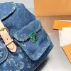 Designer quente mochila designer de luxo mochila feminina mochila de viagem desenhar corda para abrir e fechar lona revestida bolsa de ombro mochila