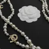 Necklaces New Pendant light luxury small fragrant pearl long sweater chain necklace net red wind ins T 240302