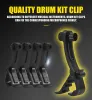 Microphones XTUGA MI7P 7Piece Wired Dynamic Drum Mic Kit (Whole Metal) Kick Bass Tom/Snare Cymbals Microphone Set Use For Drums