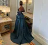 New Designer Hi-Lo Prom Dress Sweetheart Beads Sequins Side Split Satin Evening Formal Party Gala Gowns Customized Robe De Soiree