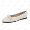 Klänningskor elegant rund tå bowtie lägenheter kvinnor blandade färgskor kontor damer klänning slip på moccasins femme mysiga loafers silver ballerina t240302