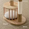 Scratchers Solid Wood Cat Nest Scratching Climbing Platform Sleep and Play Small Apartment Does Not Occupy Cat Nest Tree Tower Apartment