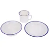 Conjuntos de louça Conjunto de copo de prato servindo utensílios de mesa retro caneca de chá decoração de casa placa de café tigela kit tarde melamina