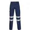 Hosen Herren Hi Vis Work Wear Pant Night Reflexion Hose hohe Sichtlücke 100% Baumwolle lange Hosen Marine Blue Hose