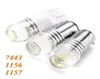 10 pièces LED voiture 1156 BA15S COB Auto P21W frein clignotant lampe ampoule inverse ambre jaune rouge 6026082