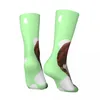 Chaussettes pour hommes heureux drôle Compression alpaga Vintage Harajuku mignon Hip Hop nouveauté décontracté équipage fou chaussette cadeau imprimé