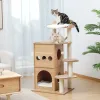 Krabpalen Binnenlandse bezorging Kattenboom Toren Huisdieren Speelboom Krabboom arbre a chat Klimmen Springen Speelgoedframe Huisdieren rascador gato