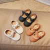 Bebek kızlar prenses ayakkabıları yumuşak deri bowknot sevimli çocuklar sonbahar ayakkabıları 21-30 yürümeye başlayan açık renkli düz renkli çocuklar düz ayakkabılar 240219