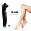 Shavers Men Shaving Razor Epilator 180 Degrees Foldable Adjustable Back Shaver Battery Powered Long Handle for Full Body Leg Hair