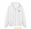 New2024 Paris Fashion Mens Women Designer Amipull Hoodie Pullover Sweaters Brodered Red Heart Small Solid Color Unisex dragkedja Hoodie Amis Amis