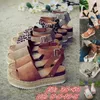 Sandals Wedges Shoes For Women High Heels Sandals Summer Shoes 2021 Flip Flop Chaussures Femme Platform Sandals Plus Size 35-43 T240302