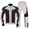 HEROBIKER Wasserdichte Motorradjacke für Herren, Rennjacke, tragbare Motorradhose, Moto-Jacke mit EVA-Schutz 240227