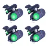 Outils 4pcs Clip sur avec des lumières LED sensibles à la morsure électronique réglable sonore tige de carpe jour nuit installation facile cloche d'alarme de pêche