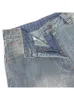 Damen Jeans Damen Denim Flare Mode Licht gewaschen Quaste gespleißt geschichtete Rüschen Hosen Herbst lässig Vintage High Street Hose