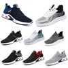 New Models Men Shoes Running Flat Shoes Series Soft Sole Bule Red Sports Breathable Comfortable Round Toe Mesh Surface GAI