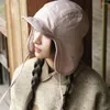 Boinas inseredas de lã de lã de moda Menina Homem Hat de Lei Feng Hat para Proteção de Autumn e Inverno Proteção à Ear Rússia Cap de Rússia