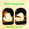 LED dessin animé cornes dinosaure veilleuses USB charge silicone tapotement lumière chevet décor atmosphère lampe pour enfants bébé cadeaux 240227