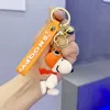 Sleutelhangers Cartoon Puppy Schattige Siliconen Pop Sleutelhanger Creatieve Trend Meisje Hart Zachte Lijm Hanger Groothandel