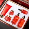 Hydratants Blood Orange Skin Care Set Face Toner / Emulsion / Liquid Serum / Essence Crème / Facial Cleanser anti-vieillissement