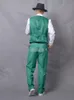 Heren podium slijtage mechanische danskleding vergrendeling uitvoering hiphop arena uniform standaard popping vest + broek vaste kleurpak jongen