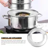 Double Boilers Ring Steamed Sheet Steaming Rack Steamer Stainless Steel Garer Food Tray Cooking Iron Wire