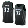 Minnesota Timberwolves''men d'Angelo Russell Karl-Anthony Towns Derrick Rose Camiseta de Baloncesto