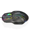Mäuse HXSJ S700 10 Tasten USB-Kabel Gaming-Maus Makroprogrammierung Ergonomische Mäuse mit 6 einstellbaren DPI-RGB-Lichteffekt-Gamer-Mäusen