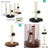 Cat Furniture & Scratchers Scratchers Pet Toy Sisal Cat Scratching Post For Tree Kitten Climbing Jum Tower With Ball Scraper Protectin Dh2Nn