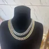 18k oro sólido 6.6ct Vs Natural Baguette diamante completo pavimentado collar cubano de lujo Hiphop mujeres hombres pulsera cubana conjunto de joyería