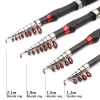 Rods ultrashort 1.2m 1.5m 1.9m 2.1m Multifunction telescopic fishing rod carbon carp rod Portable Travel pocket pole Children rod