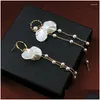 Boucles d'oreilles Fashion Shell Perle Gland Goujons Boucle D'oreille Pour Femmes Classique Élégance Bijoux Cadeaux De Fête Livraison Directe Otfwl