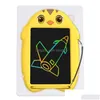 Gráficos Tablets Canetas Cartoon LCD Escrita Tablet 8.5 Polegada Eletrônico Ding Iti Colorf Sn Handwriting Pads Pad Memo Boards para Crianças Dh9HW