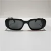 Marca Pra17 Designer de luxo Óculos de sol PR17WS Black / escuro lente cinza Mulheres óculos de sol Retro da pista da pista de mulheres quadradas femininas de mulheres uv400