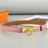Belts Designer Non perforated genuine leather buckle belt, simple and versatile belt women's decoration with skirt jeans cool ins style DDI4